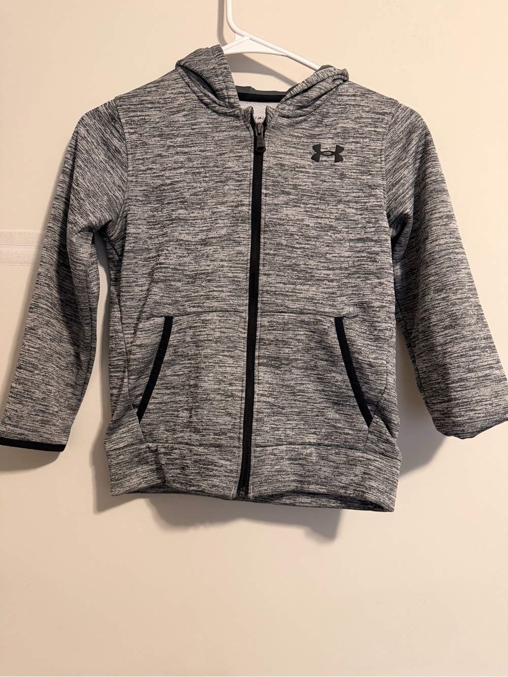 Under Armour Kids Heather Gray Full Zip Hoodie